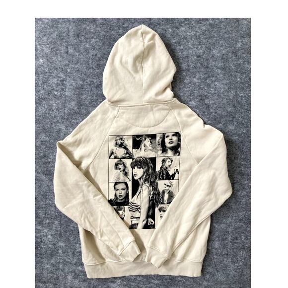 Taylor Swift hoodie concert The Eras tour Beige small pullover - Picture 8 of 8